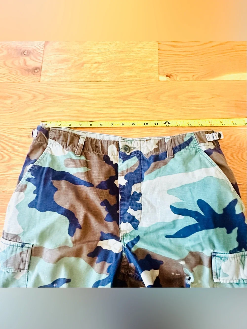 VTG Y2K US Army Woodland BDU Camouflage Cargo Pants M Streetware
